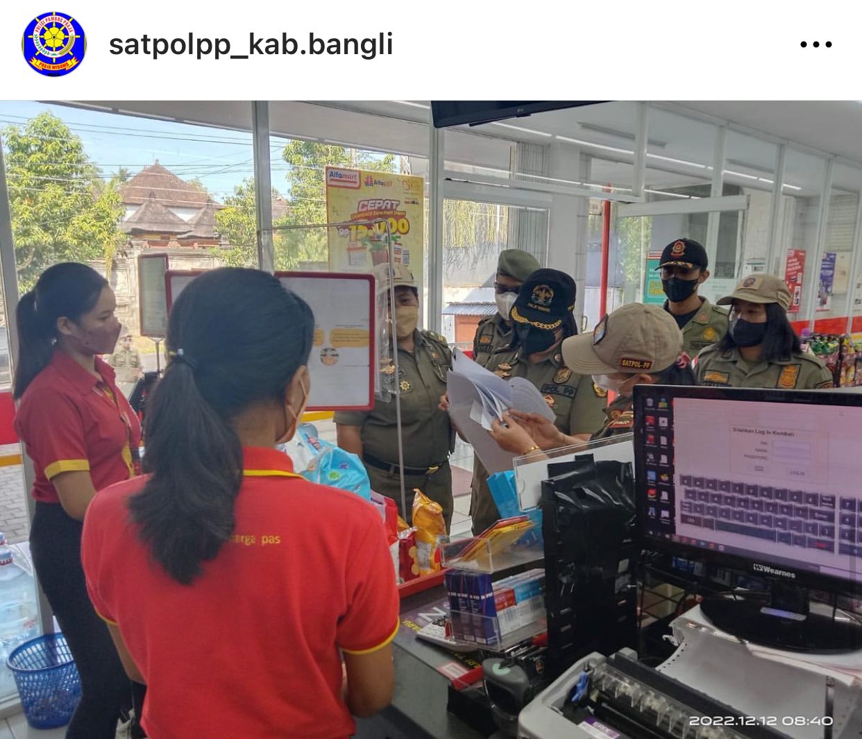 Pendataan terhadap toko moderen di kecamatan Bangli