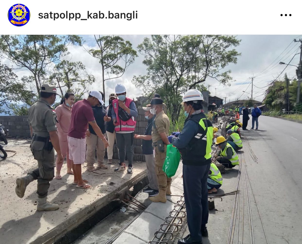 Pendampingan pendestrian di jalan kintamani