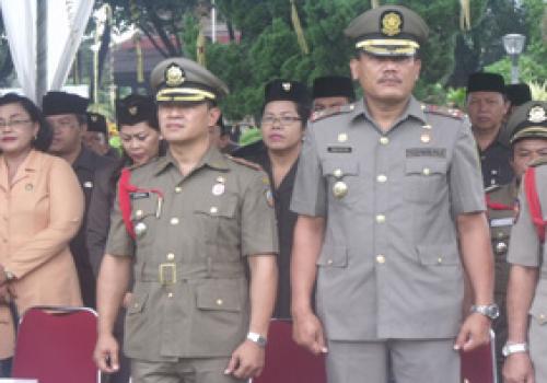 Apel Hut Pol PP Ke 62 di Kodya Dps