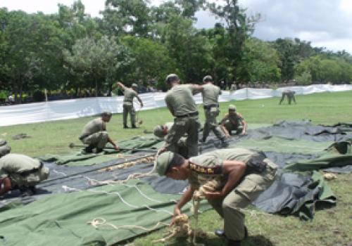 Kegiatan Lomba Pasang Bongkar Tenda (HUT Pol PP ke-61 Tahun 2011)